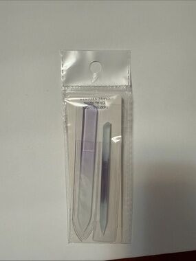 Purple Glass Nail File and Cuticle Tool Set - Unbranded